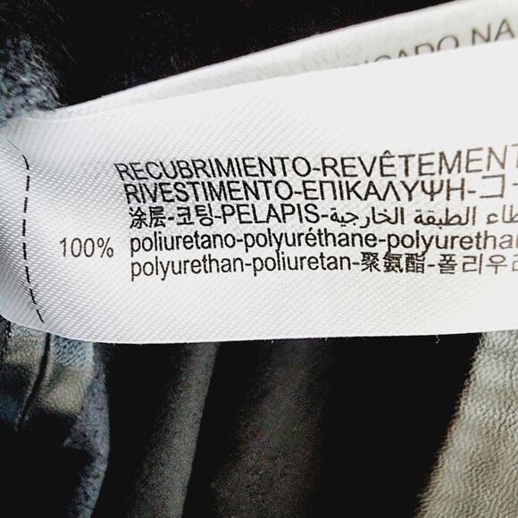 Zara Black Faux Leather Dress Faux Wrap Shirt Dress Lapel Collar Size Small - Picture 6 of 8